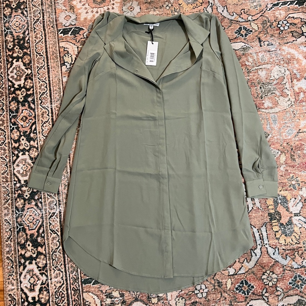 American Tall Button Down Shift Dress (Medium Tall) NWT